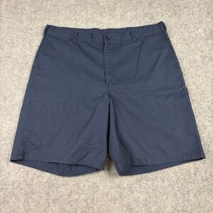 Dickies Work Shorts Mens 42 Navy Blue Flat Front Twill Utility Cargo Casual